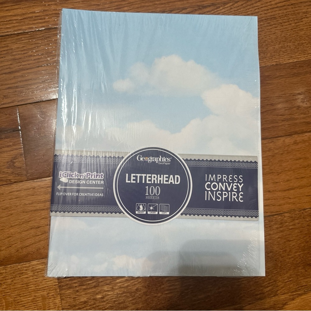 Blue cloud Letterhead Sheets